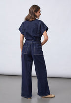 Sisters Point | Feba Jumpsuit Unwashed Denim