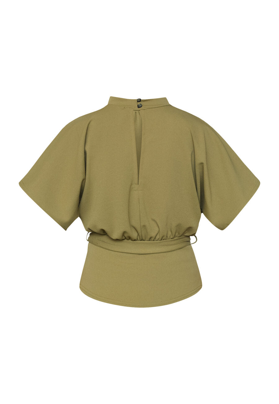 Sisters Point | Girl Top Martini Olive