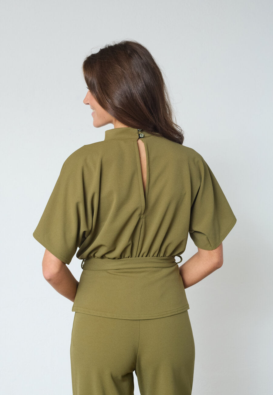 Sisters Point | Girl Top Martini Olive