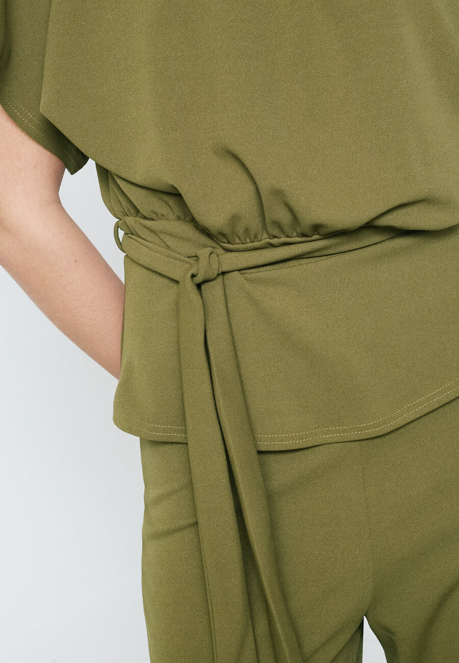 Sisters Point | Girl Top Martini Olive