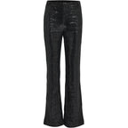 Minus | Holli high waisted flared sequin pant - black