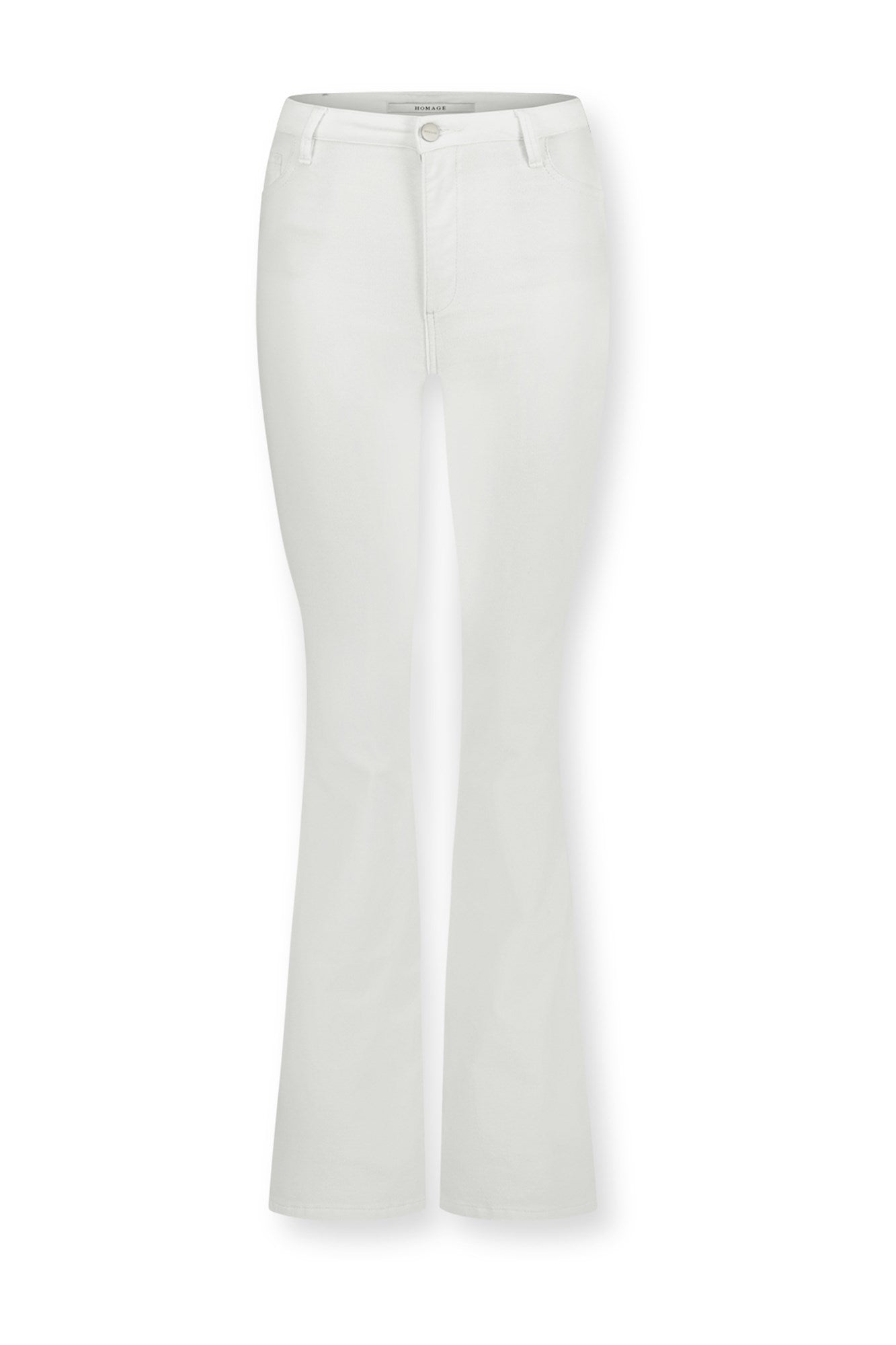 Homage| Jane Colored velevt flared pants Off white H-CW23M27
