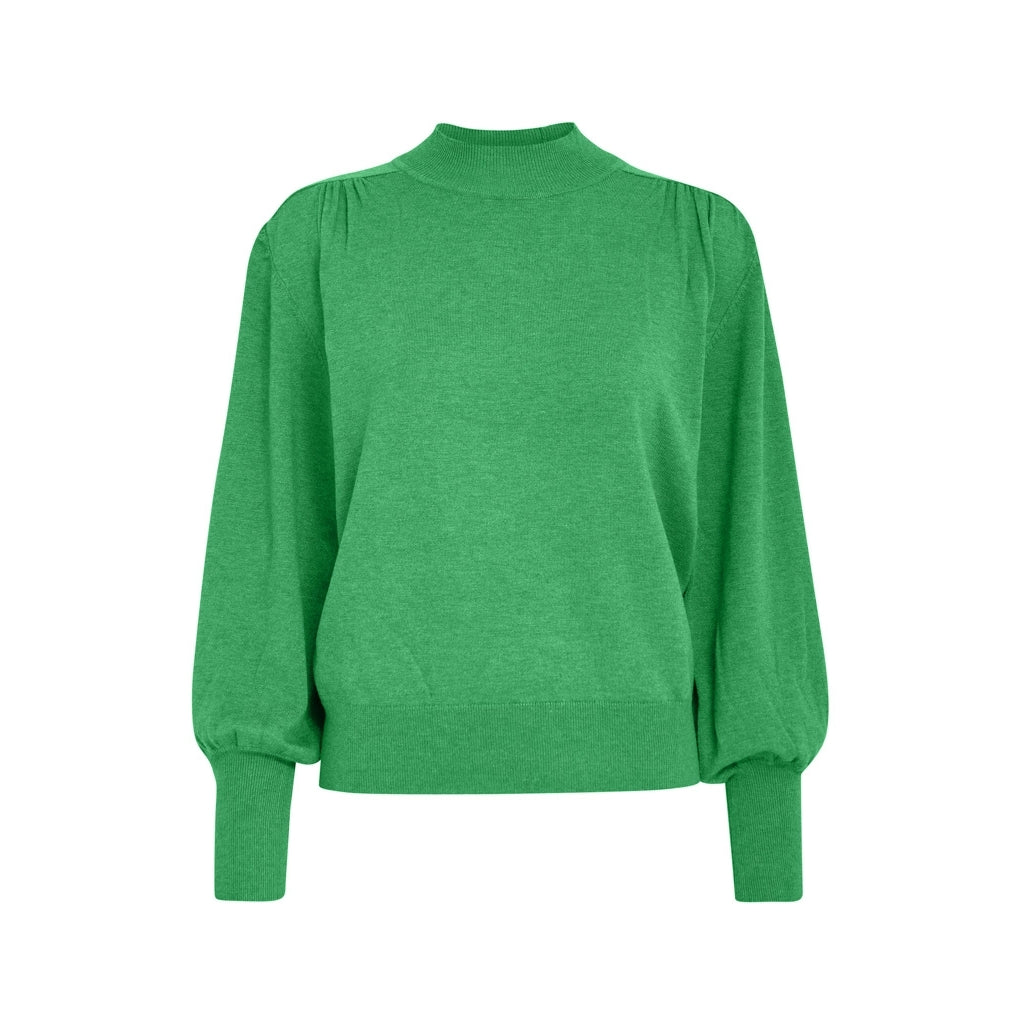 Minus | Ilma mock neck pullover - golf green - MI5826