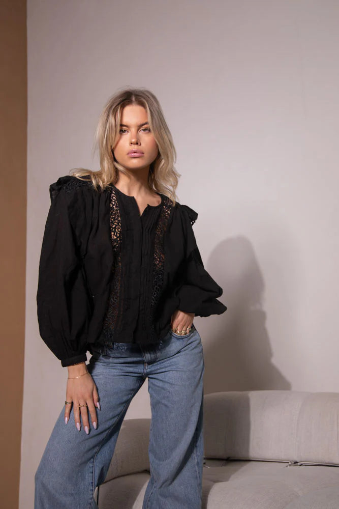 Ismay Label | Rose blouse - black