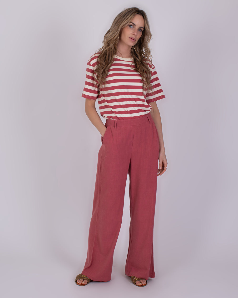 The Clothed | Istanbul Dames Pant Raspberry