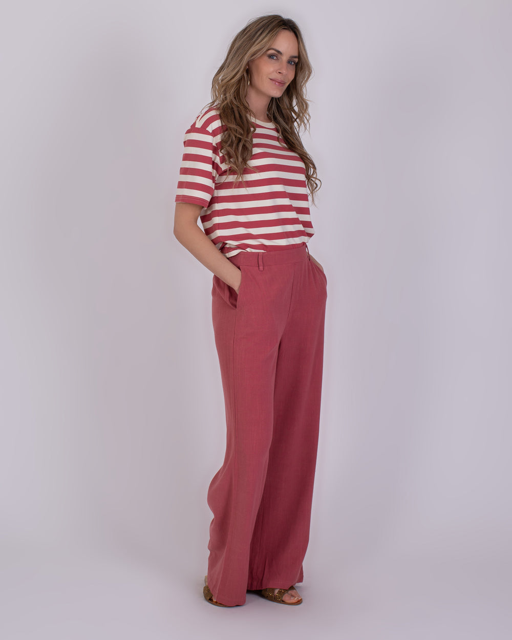 The Clothed | Istanbul Dames Pant Raspberry