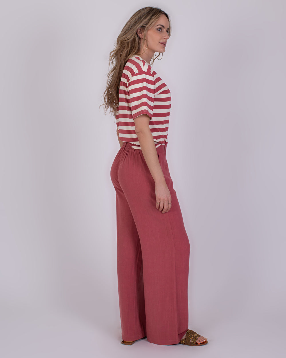 The Clothed | Istanbul Dames Pant Raspberry