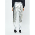 Minus | Jayda metallic pu pant - silver metallic - MI5890