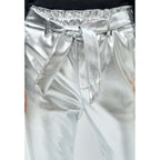 Minus | Jayda metallic pu pant - silver metallic - MI5890
