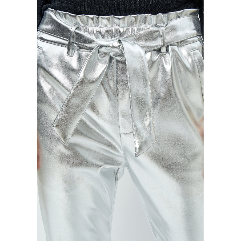 Minus | Jayda metallic pu pant - silver metallic - MI5890