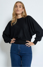 Minus | Dana Bat Sleeve Knit Pullover Black