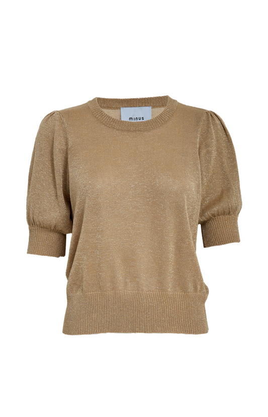 Minus | Liva Knit Tee Sand Gray Melange