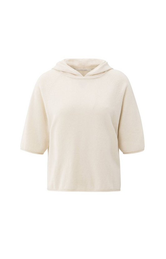 YAYA | Knitted Hoodie Licht Beige