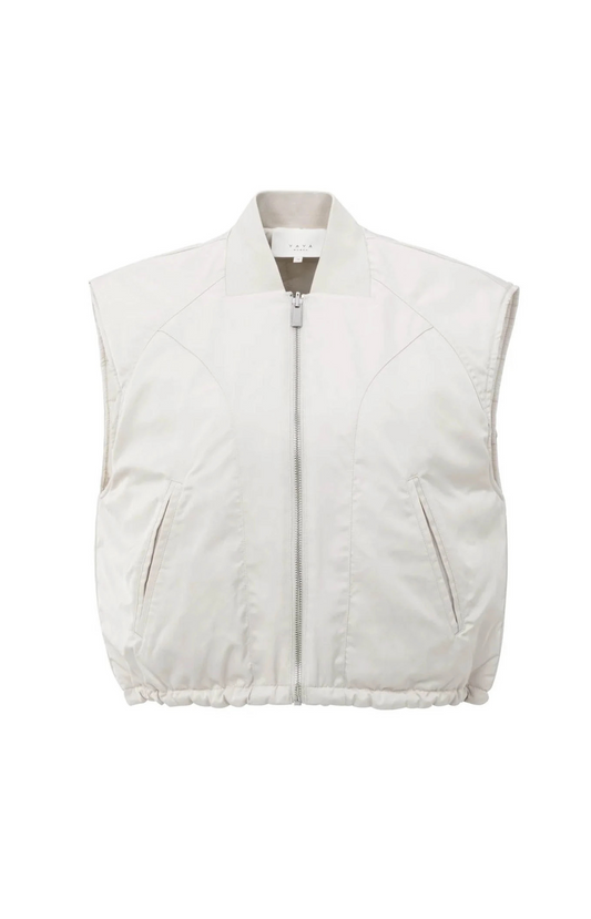 YAYA | Omkeerbare Gewatteerde Bodywarmer Beige