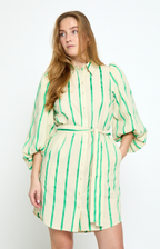 Minus | Eleni Short Dress Greenbriar Stripe