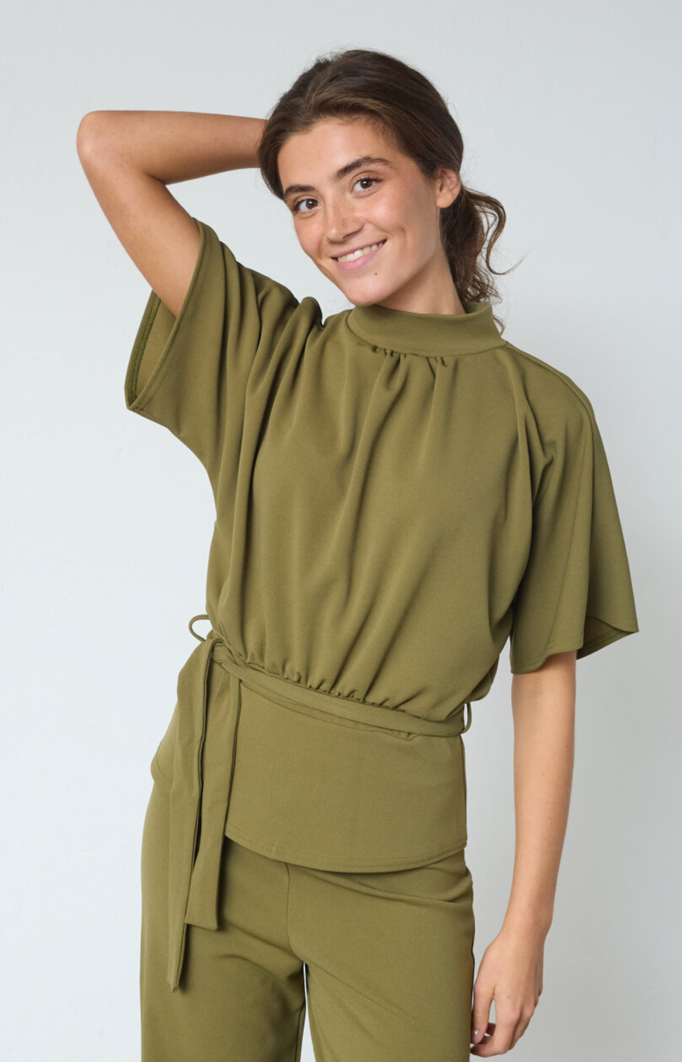 Sisters Point | Girl Top Martini Olive