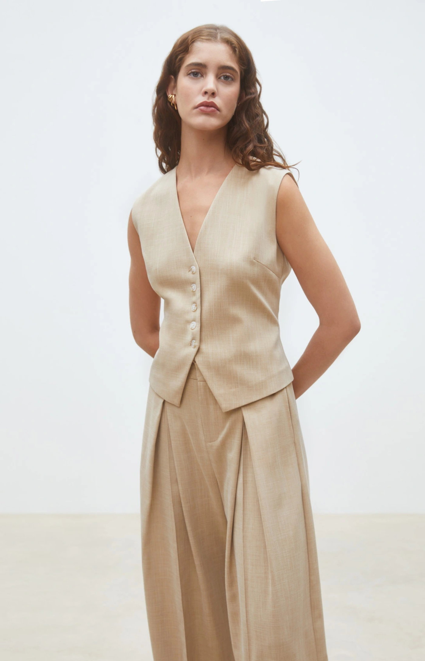 Suncoo Paris | Dylan Beige Bartender Jacket