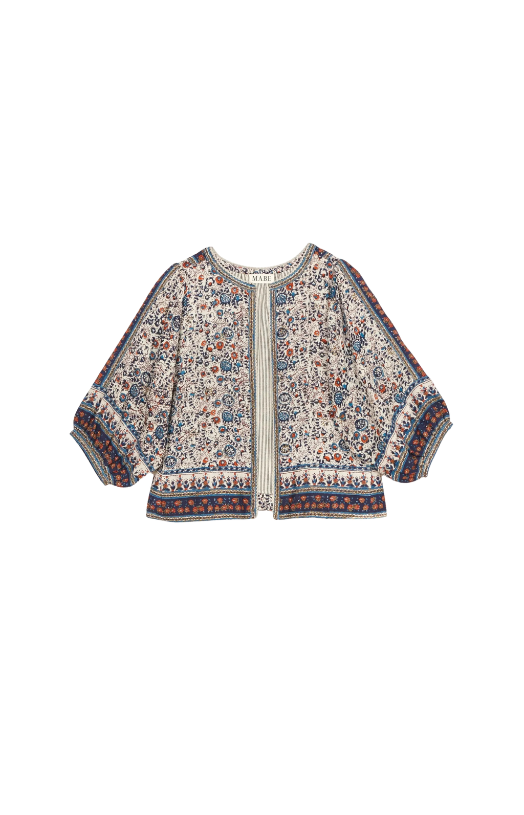 M.A.B.E | Cass Print Jacket Indigo/Rust