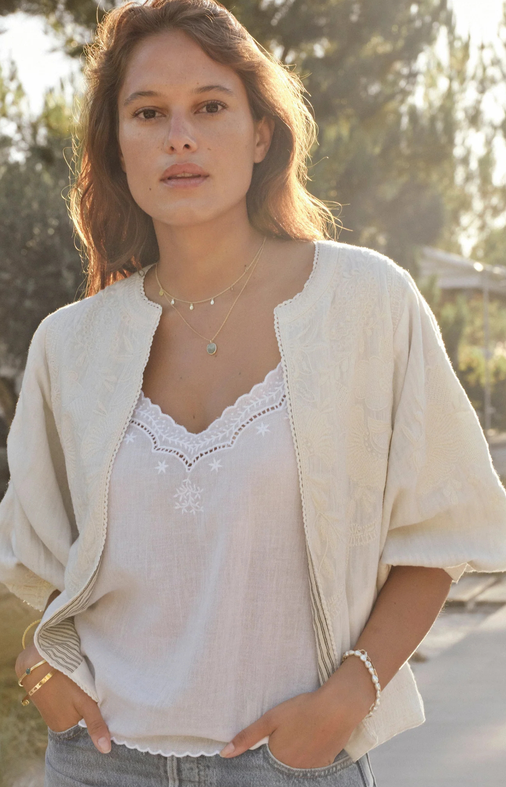 M.A.B.E | Averi Emo Jacket Ivory