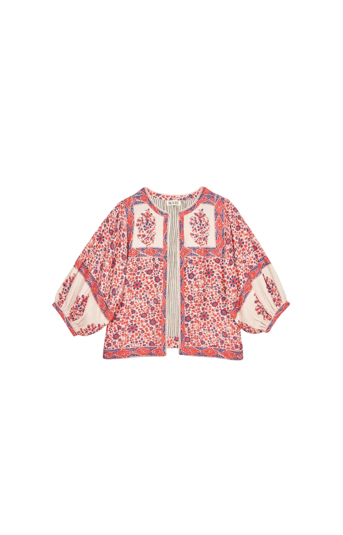 M.A.B.E | Della Print Jacket Red/Navy
