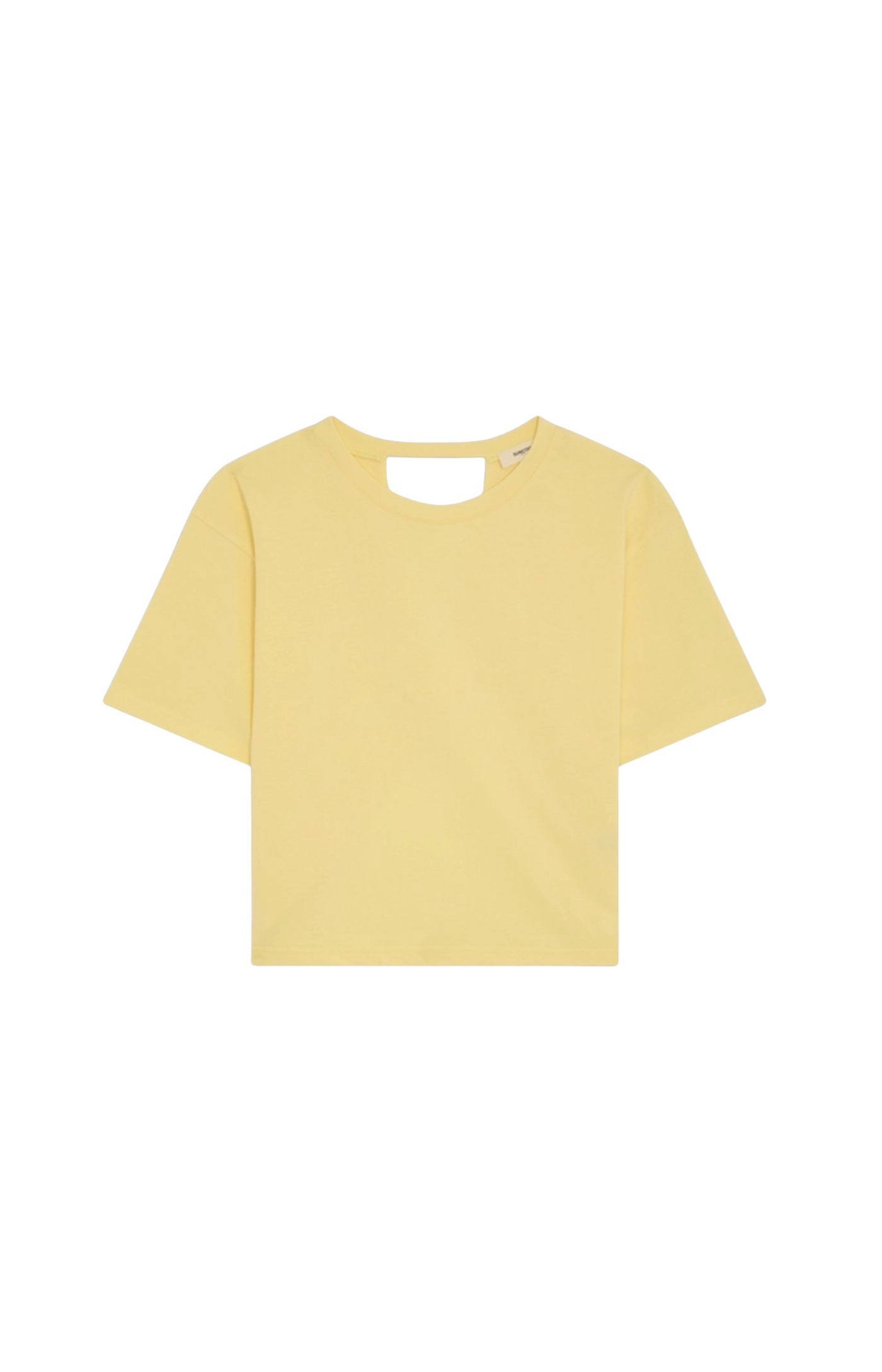 Suncoo Paris | Plain Yellow Tee-Shirt With Open Back