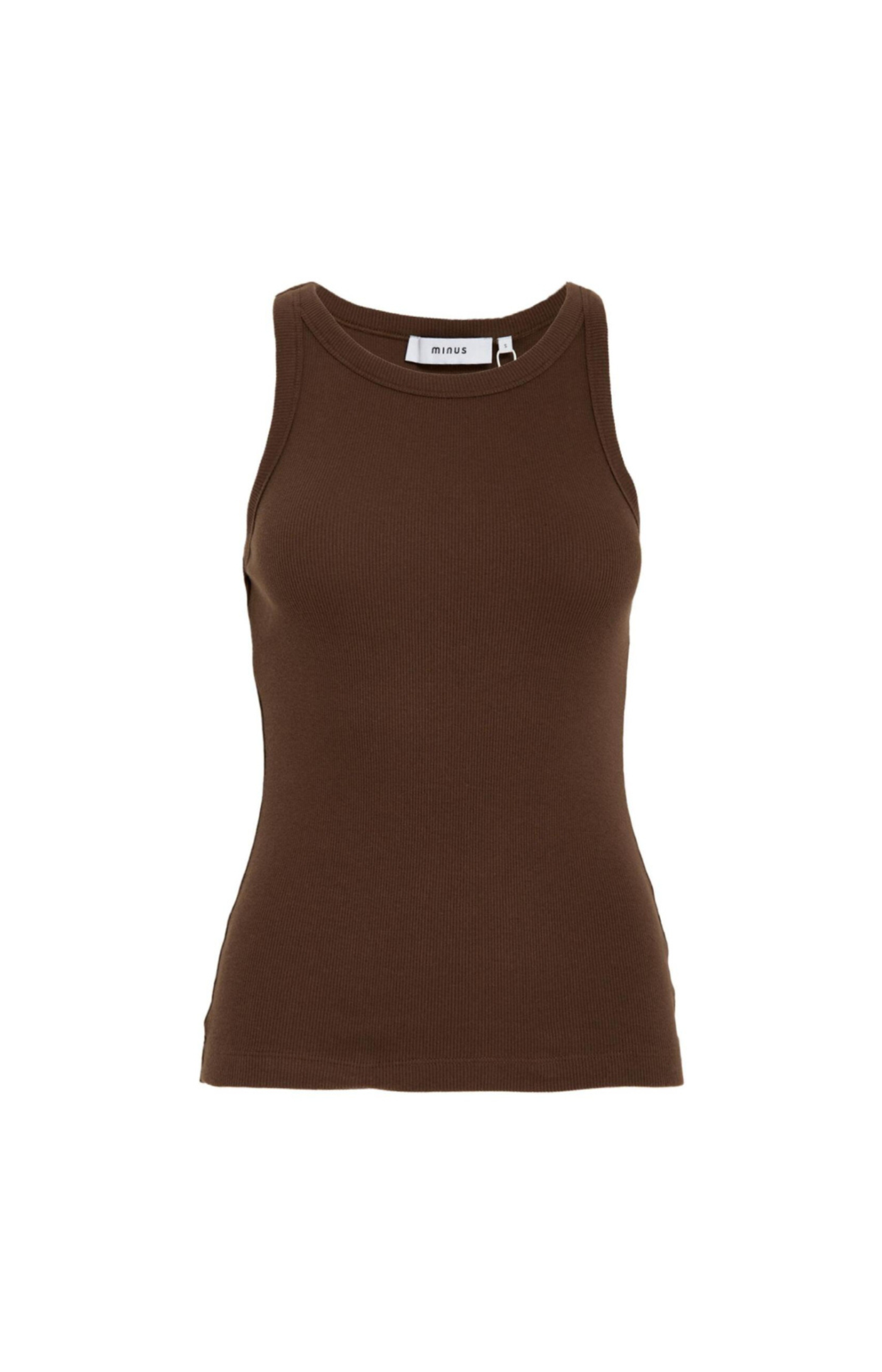 Minus | Maluna Rib Top Chestnut