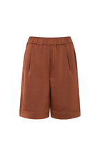 Tooday | Kiron Satin Shorts Bitter Chocolate