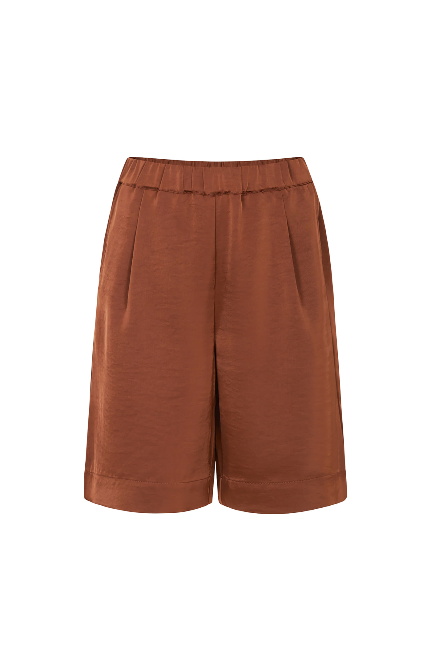Tooday | Kiron Satin Shorts Bitter Chocolate