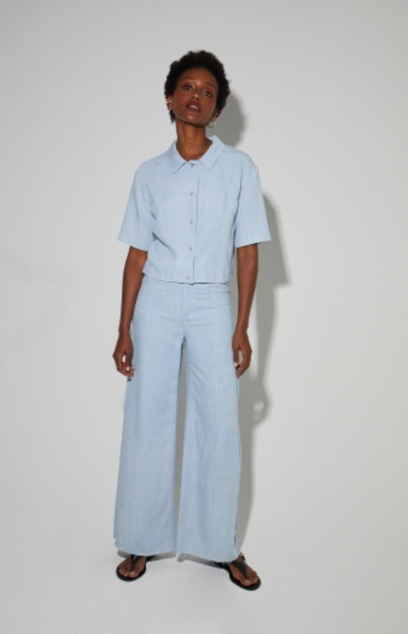 Imprevu | Gael Lyocell Pants Light Blue