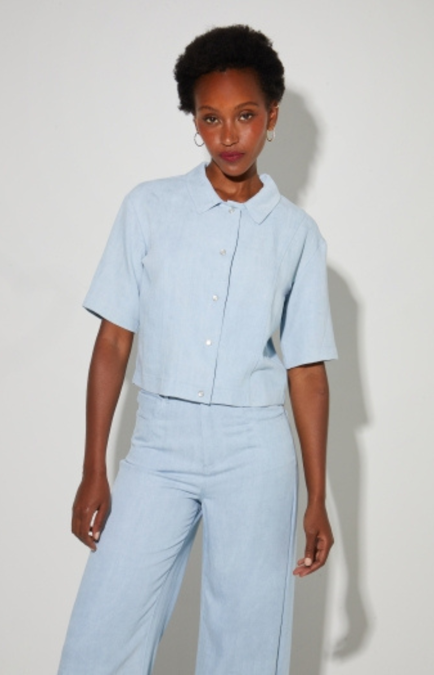 Imprevu | Mael Lyocell Shirt Light Blue