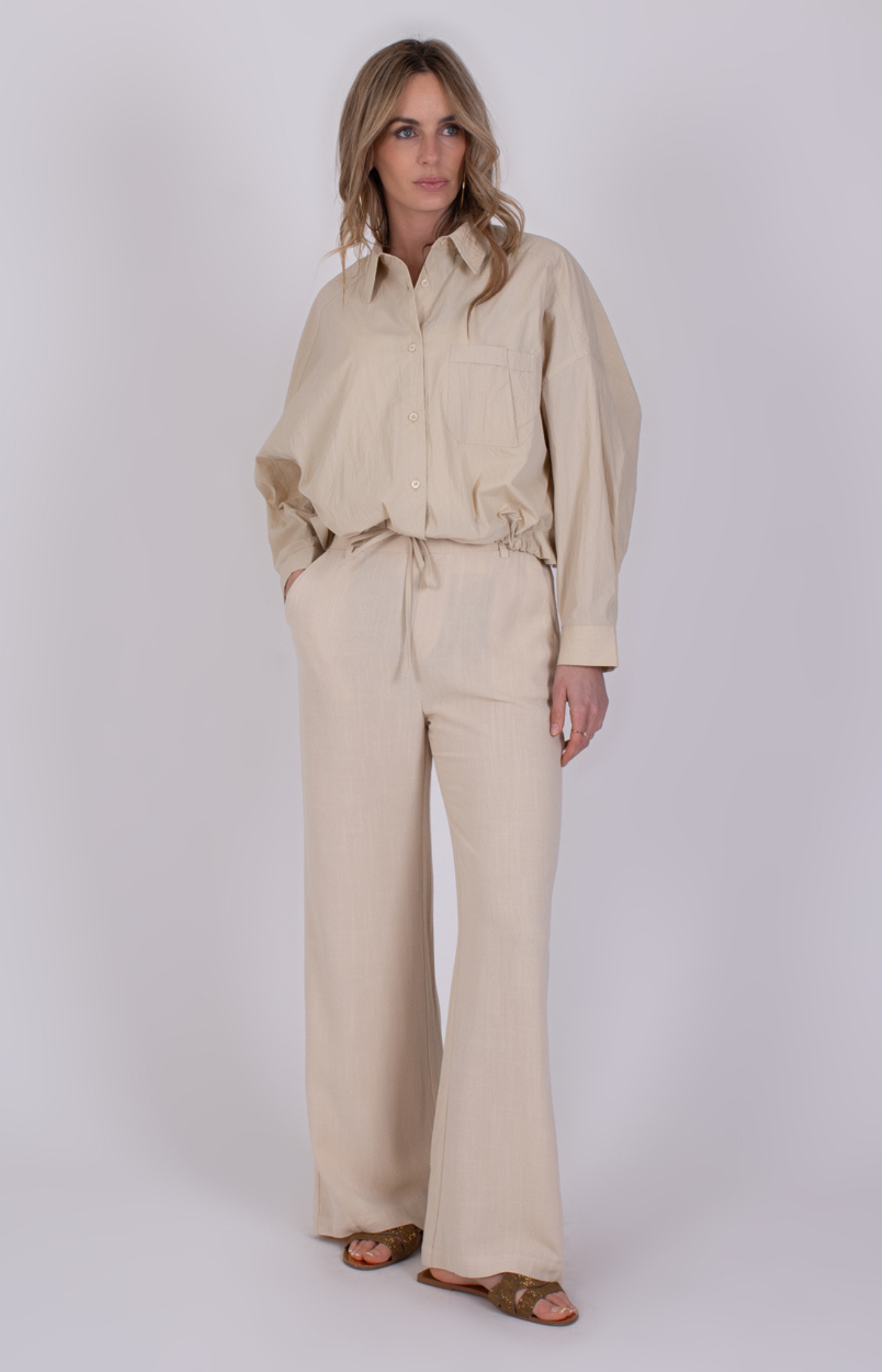 The Clothed | Juba Dames Blouse Pale