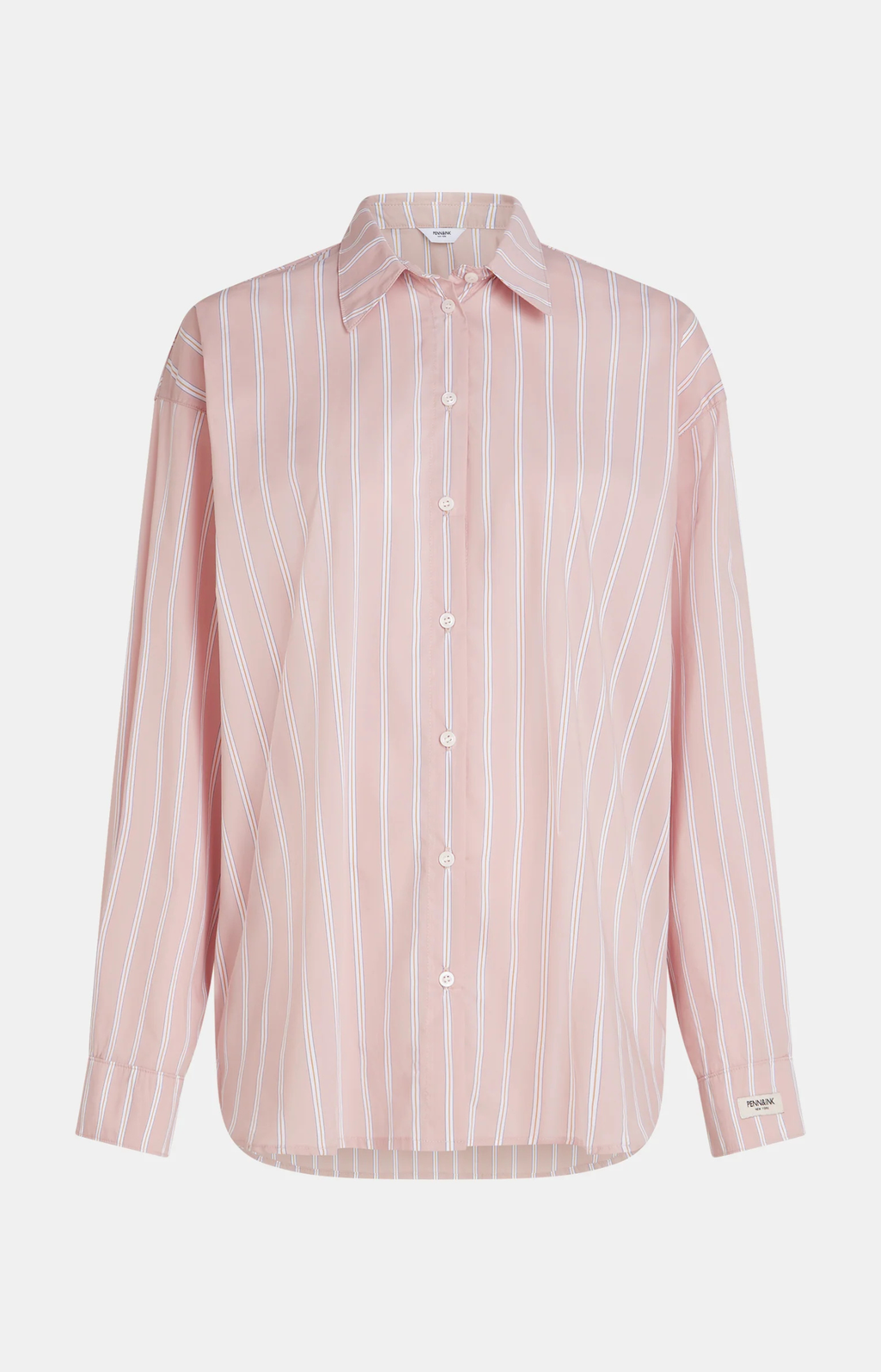 Penn & Ink N.Y | Blouse Stripe Salmon