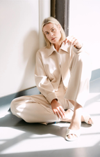 Aimee The Label | Jayda Pique Trousers Sand