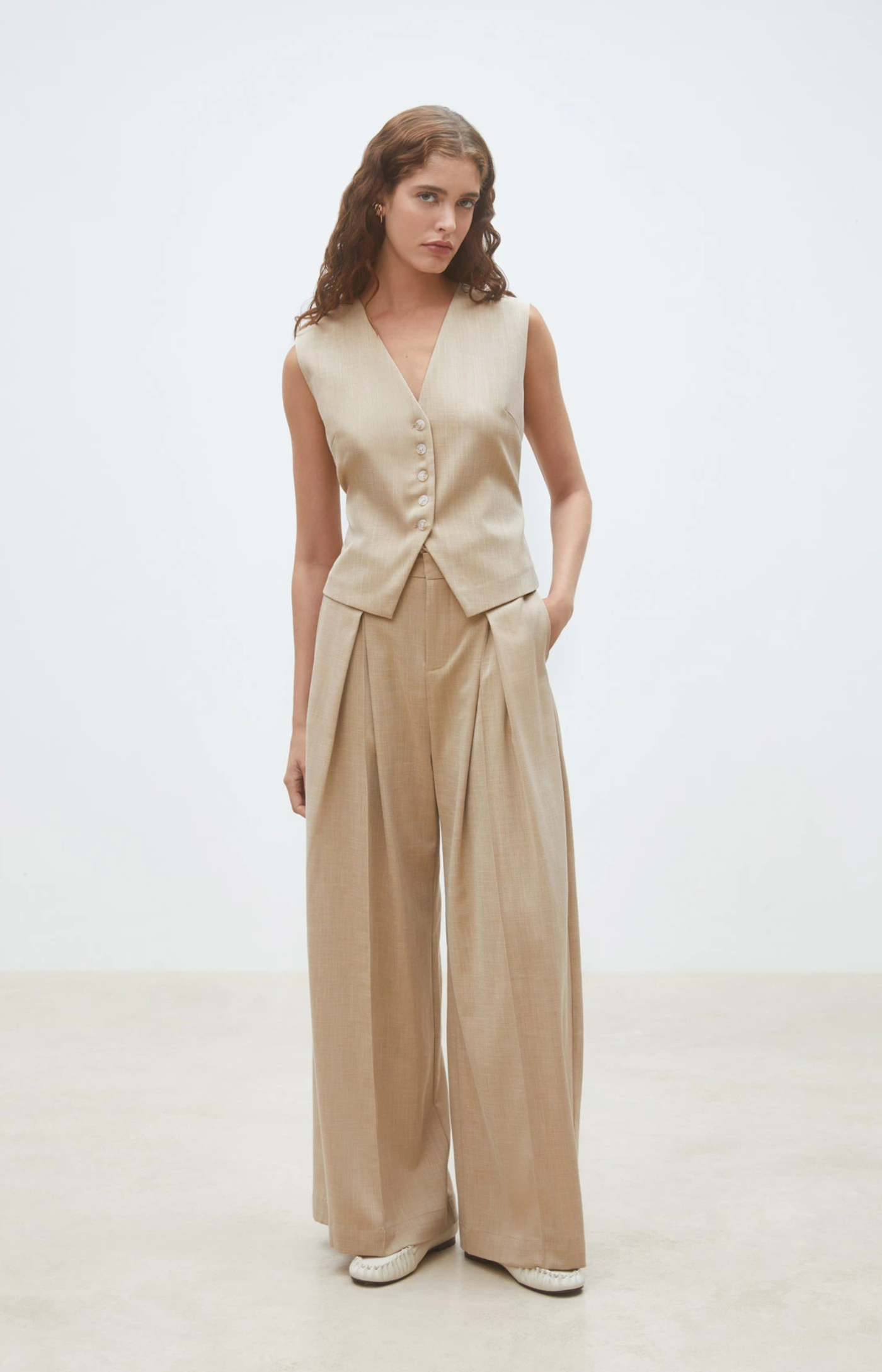 Suncoo Paris | Dylan Beige Bartender Jacket