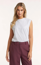 Circle of Trust | Celeste Top Light Grey Melange