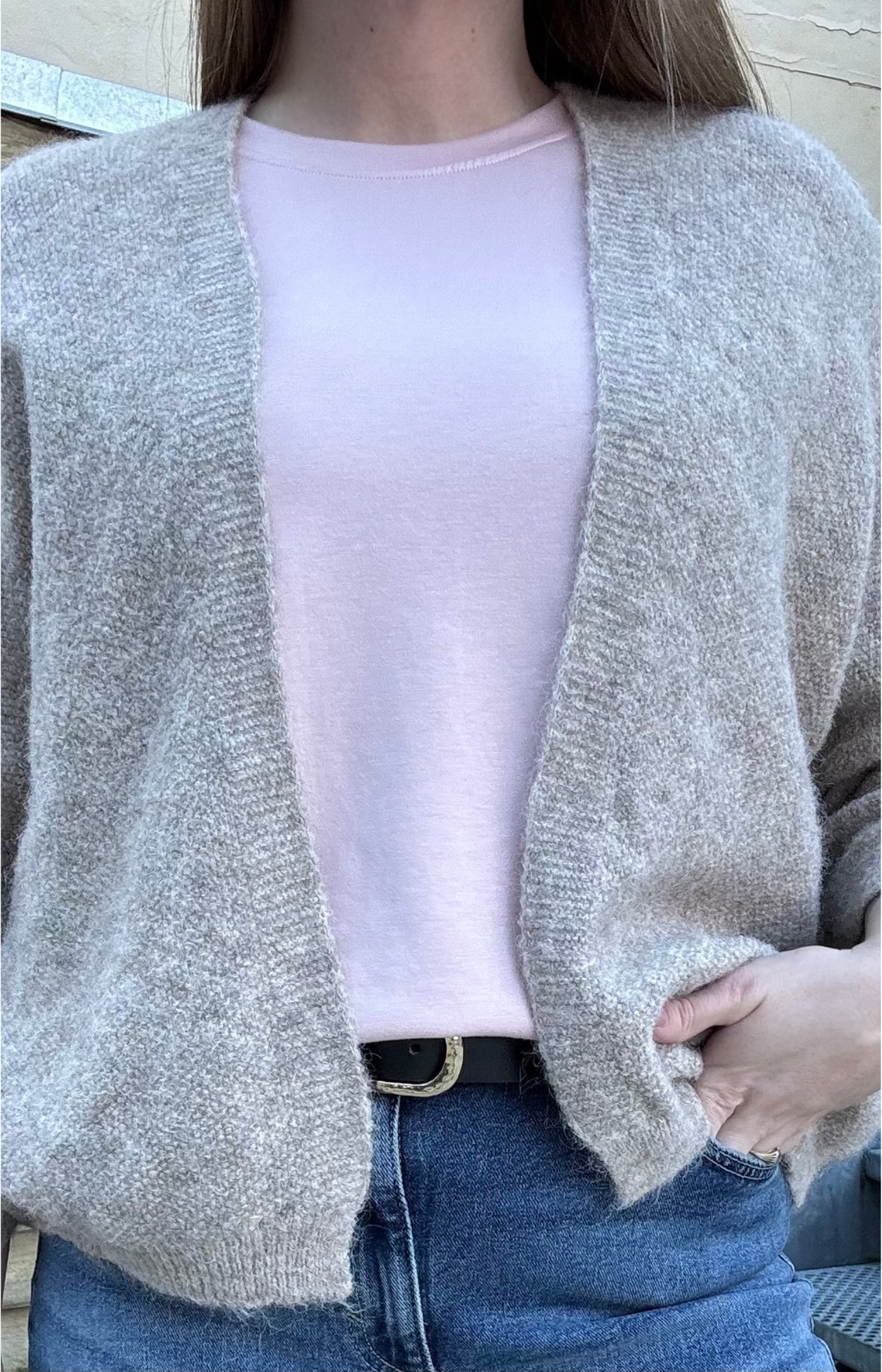 Tooday | Bea Knit Cardigan Cement