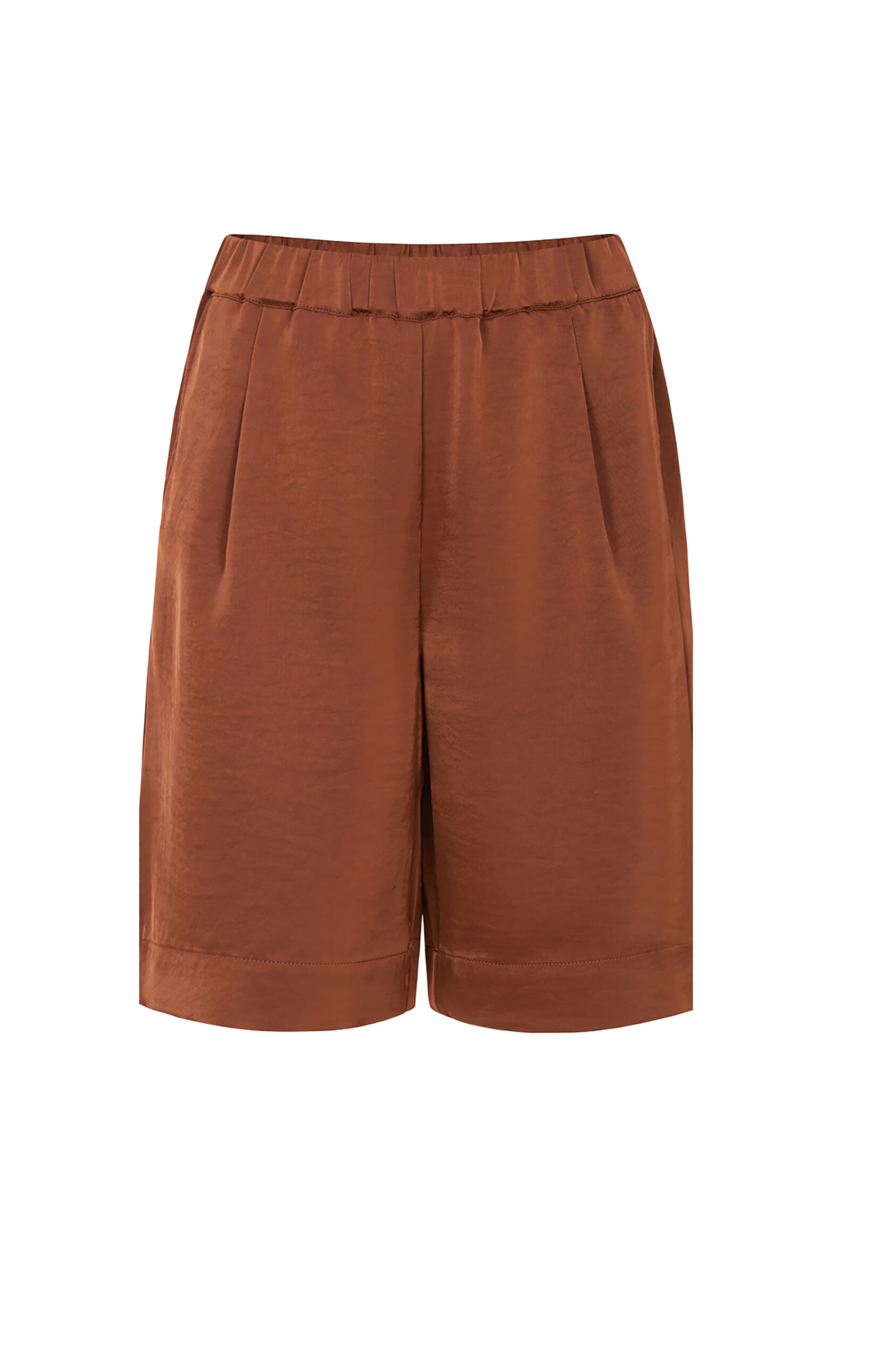 Tooday | Kiron Satin Shorts Bitter Chocolate