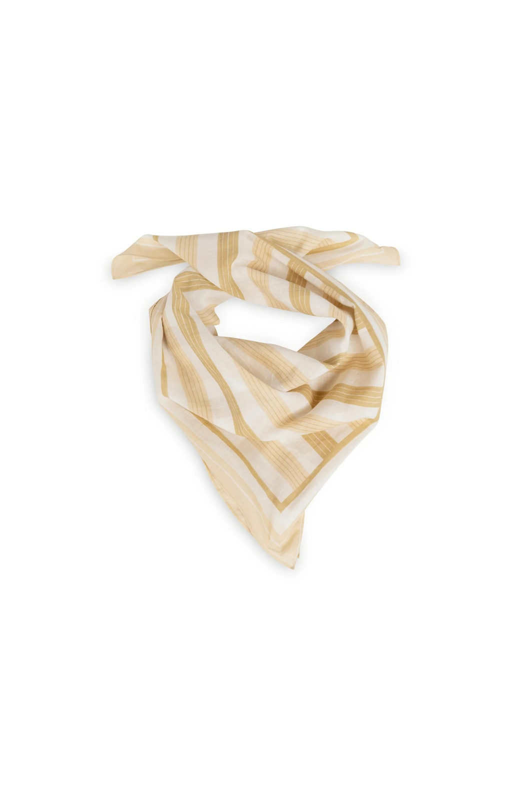 YAYA | Bandana Scarf Striped Print Safari Brown Dessin