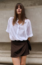 YAYA | Blouse With Wide Sleeves And Braided Details Pure White