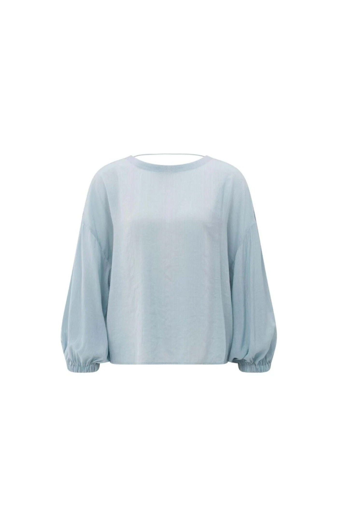 YAYA | Crinkle Top With Low Back Baby Blue