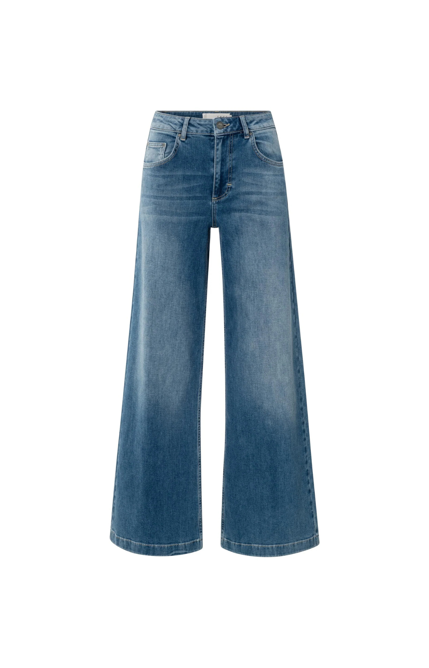 YAYA | Losse jeans met hoge taille en wijde pijpen