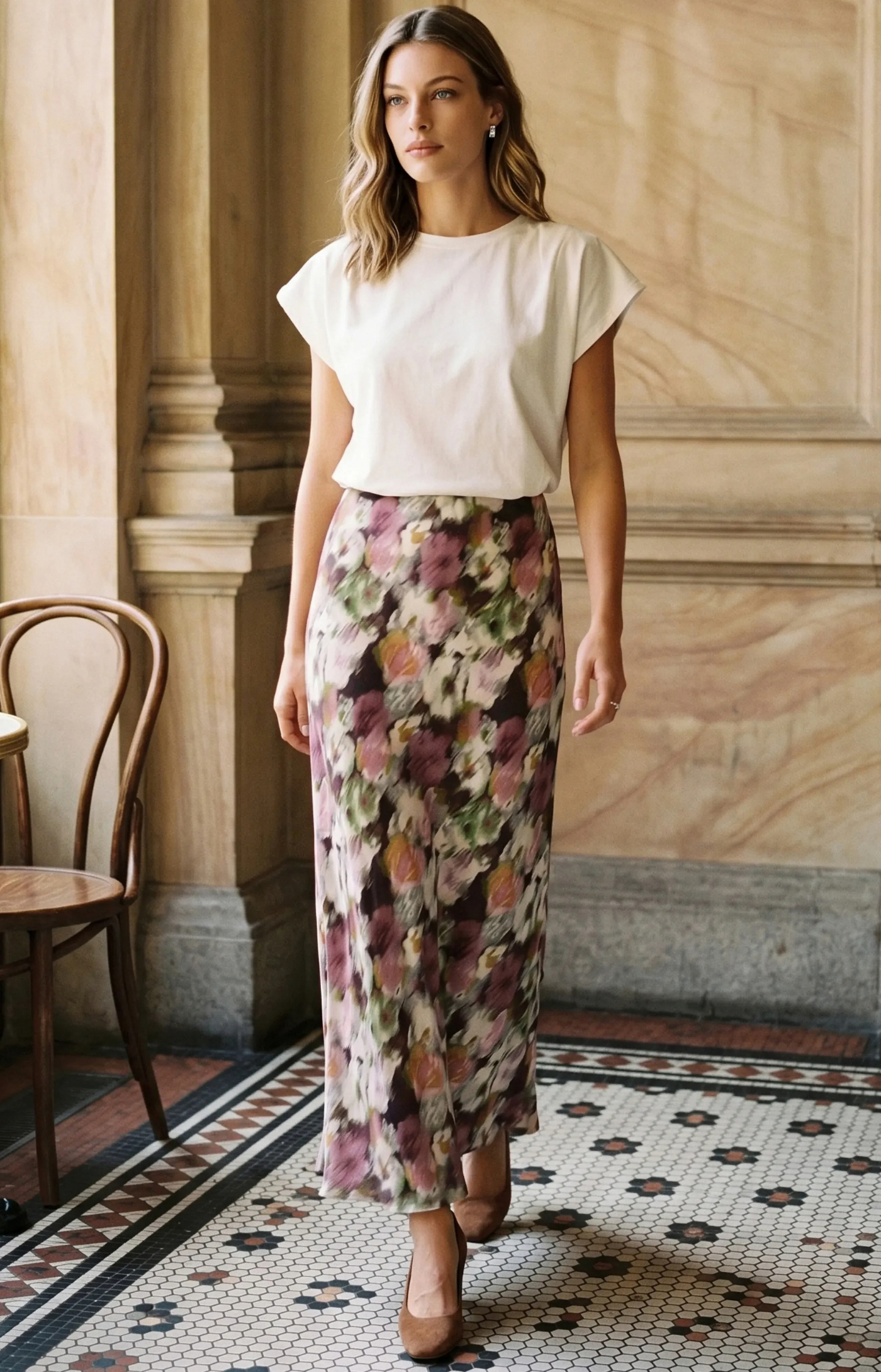 Minus | Nadia Maxi Skirt Andorra Red Print