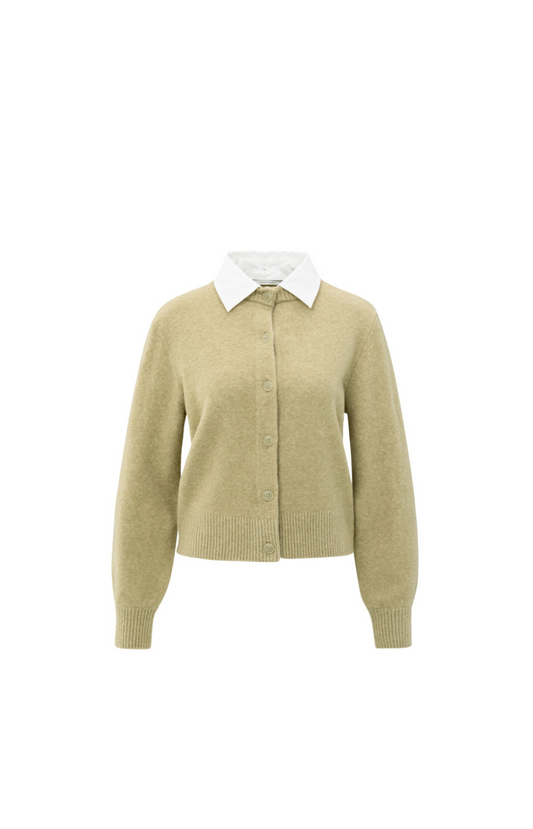 YAYA | Vest Pale Olive Green