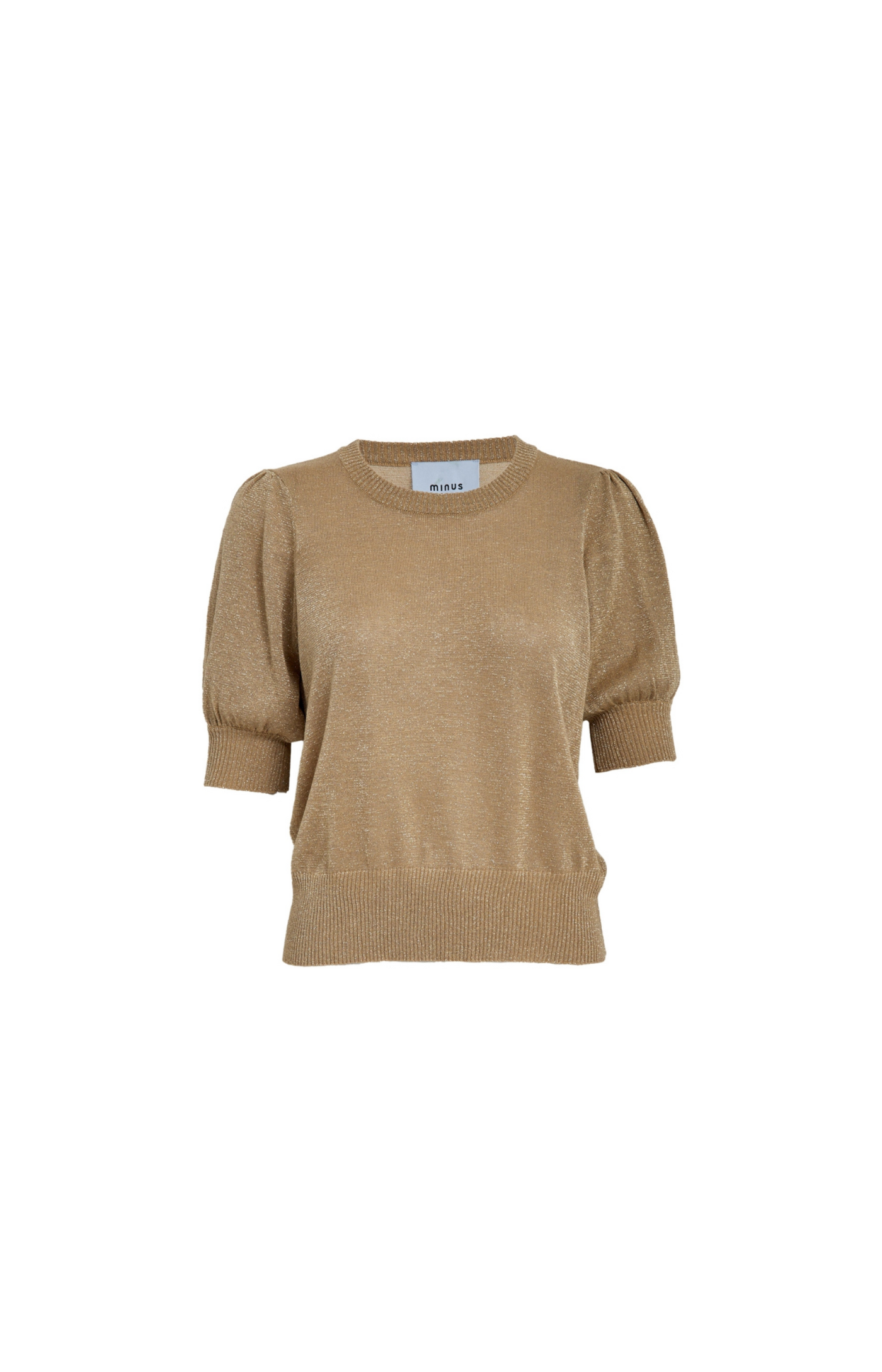 Minus | Liva Knit Tee Sand Gray Melange