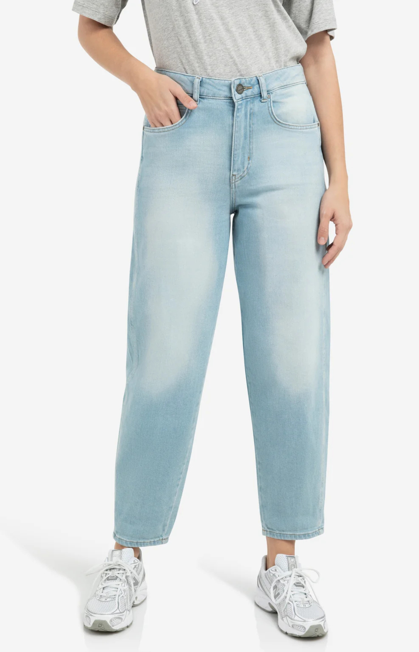 YAYA | Barrel Jeans Lichte Wassing