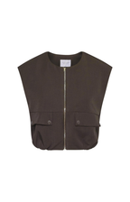Sisters Point | Gilet Garwin Dark Chocolate