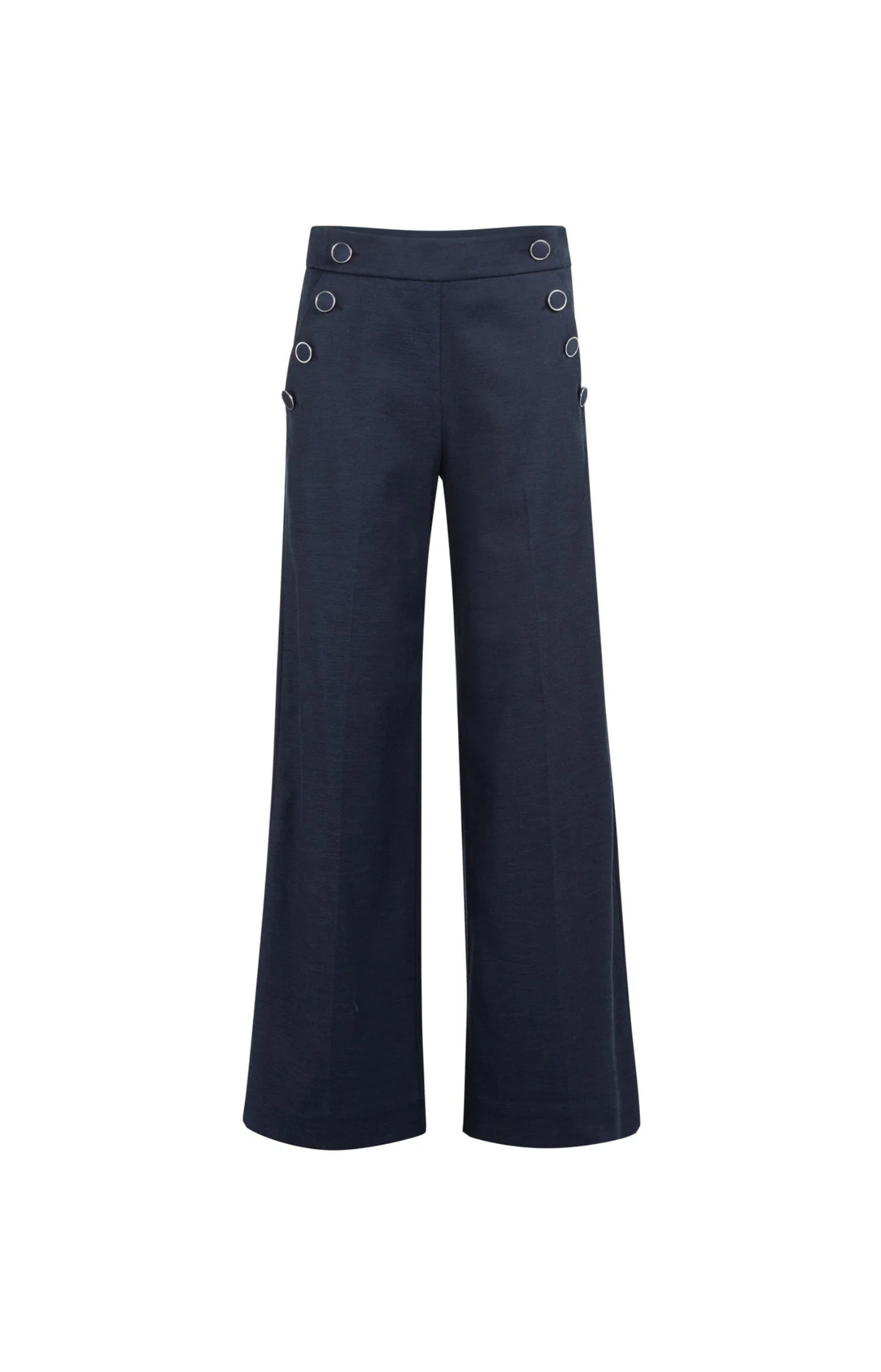 YAYA | Hoge Taille Broek Navy Blue