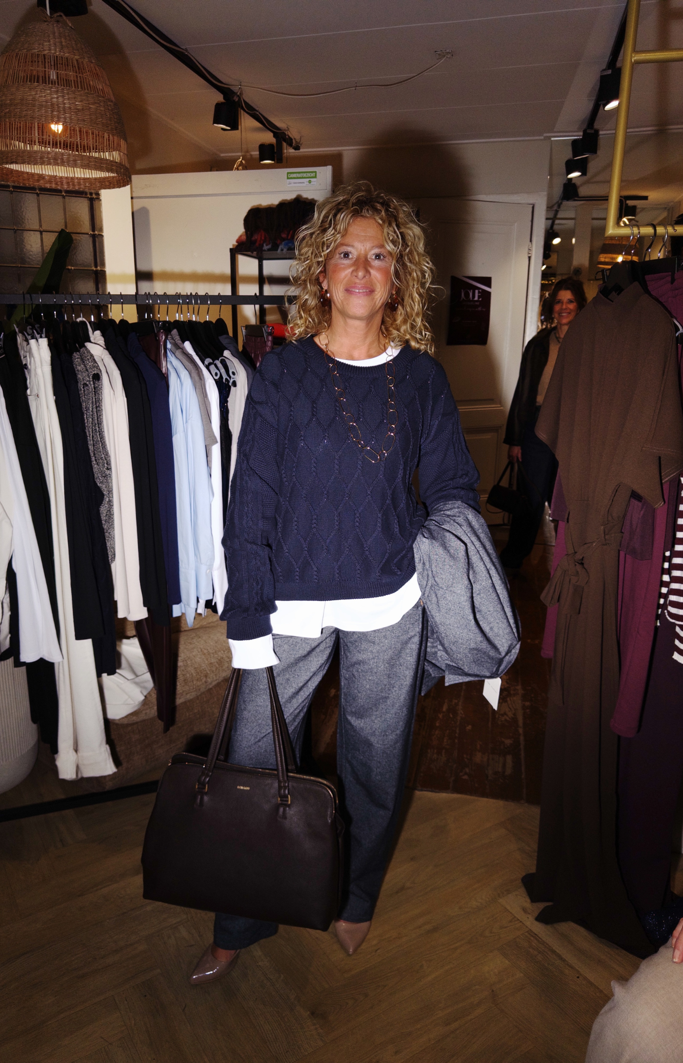 Esme Studios | Simone O-neck Knit Dark Sapphire