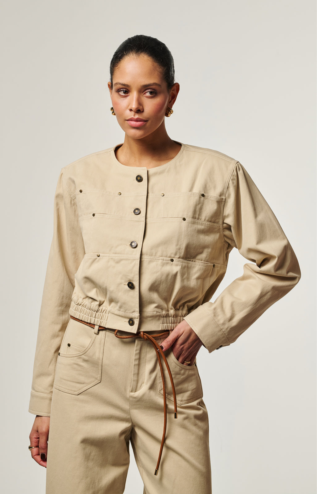 Aaiko | Fallon Jacket Beige