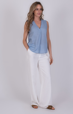 The Clothed |  Valdris Top Soft Blue